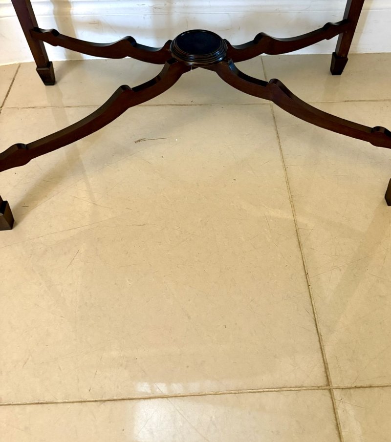 Antique Victorian Quality Carved Mahogany Bijouterie Display Cabinet - Image 7